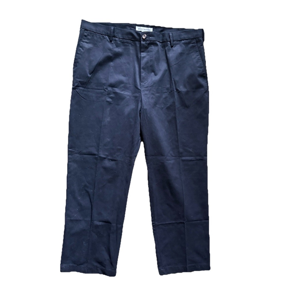 Men's Amazon Essentials Chino Pants Black Size 42x30 Pants Casual